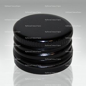 Колпачок алюминиевый с резьбой (25*17) черный в Краснодаре оптом и по оптовым ценам