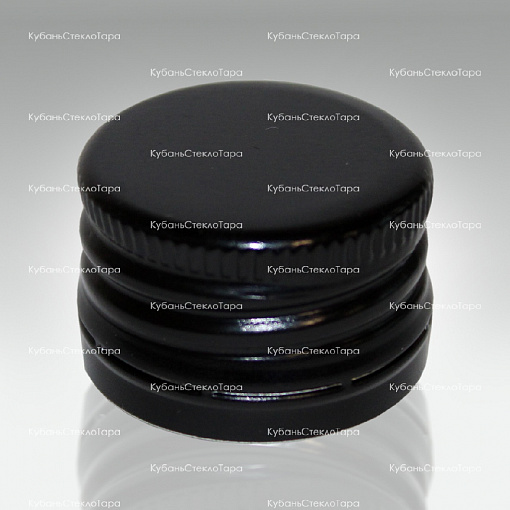 Колпачок алюминиевый с резьбой (25*17) черный в Краснодаре оптом и по оптовым ценам