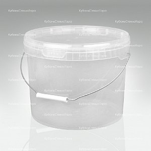 Ведро 11,0 л прозрачное пластик с метал.ручкой оптом и по оптовым ценам в Краснодаре