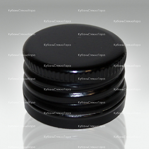 Колпачок алюминиевый с резьбой (28*18) черный в Краснодаре оптом и по оптовым ценам