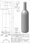 Бутылка 0,750 Бордо прозрачная (20/21/23) стекло