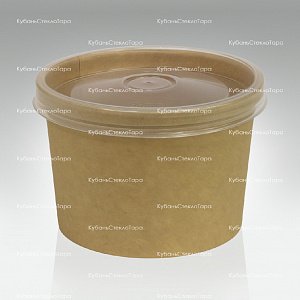 Упаковка для супа 230 мл с пластиковой крышкой оптом и по оптовым ценам в Краснодаре