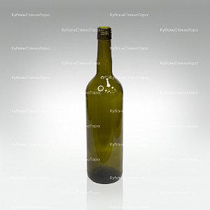 Бутылка 0,750 Бордо оливковая ВИНТ(30) стекло оптом и по оптовым ценам в Краснодаре