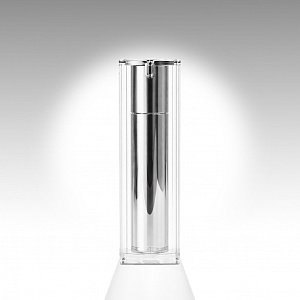 Флакон 0,030 л квадрат кремовый, мет. серебро премиум оптом и по оптовым ценам в Краснодаре