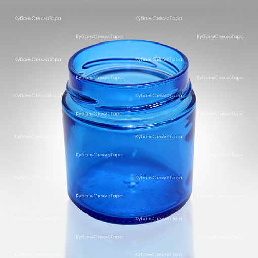 Стеклобанка 0,200  ТВИСТ (66)  Deep (синяя) банка стеклянная КСТ оптом и по оптовым ценам в Краснодаре