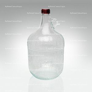 Винная бутылка 5 л "Дария" стекло с крышкой (38) оптом и по оптовым ценам в Краснодаре