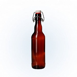 Бутылка «Бугельная» 0,500 л. (Коричневая) стеклянная с пробкой оптом и по оптовым ценам в Краснодаре
