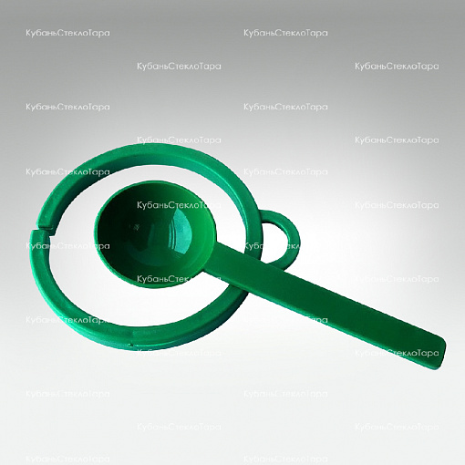 Кольцо и ложка на банку зеленые (82) оптом и по оптовым ценам в Краснодаре