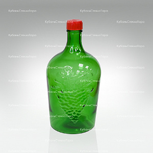 Винная бутылка 3 л (38) зеленая стекло оптом и по оптовым ценам в Краснодаре