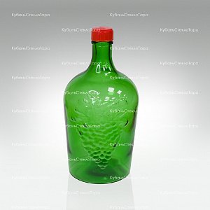 Винная бутылка 3 л (38) зеленая стекло оптом и по оптовым ценам в Краснодаре