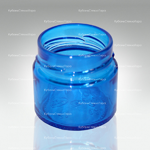 Стеклобанка 0,100 ТВИСТ (58) Deep Ровная (синяя) банка стеклянная оптом и по оптовым ценам в Краснодаре