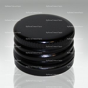 Колпачок алюминиевый с резьбой (28*18) черный в Краснодаре оптом и по оптовым ценам
