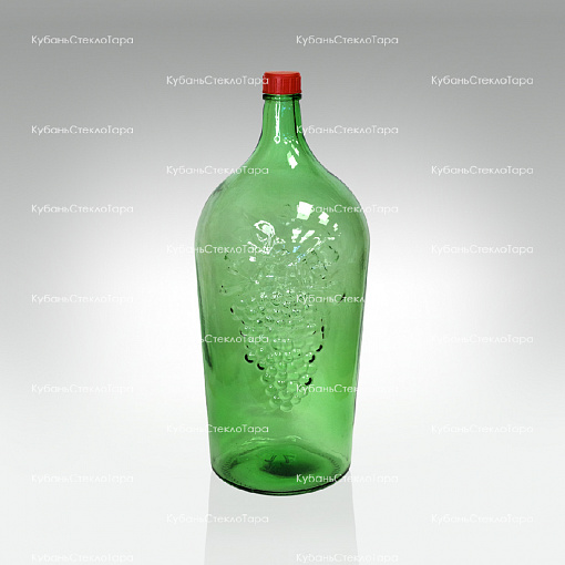 Бутыль 7,0 л "Симон" (38) стеклянный с крышкой зеленый оптом и по оптовым ценам в Краснодаре