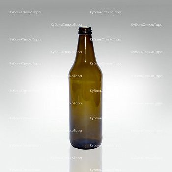 Бутылка 0,500 Варшава ВИНТ оливковая(28) стекло оптом и по оптовым ценам в Краснодаре