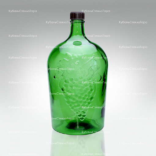 Винная бутылка 5 л (38) зеленая стекло оптом и по оптовым ценам в Краснодаре