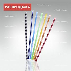 Трубочка пластиковая для напитков (цветные полосы) оптом и по оптовым ценам в Краснодаре