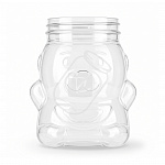 Банка пластиковая "Мишка" 700тв (82)
